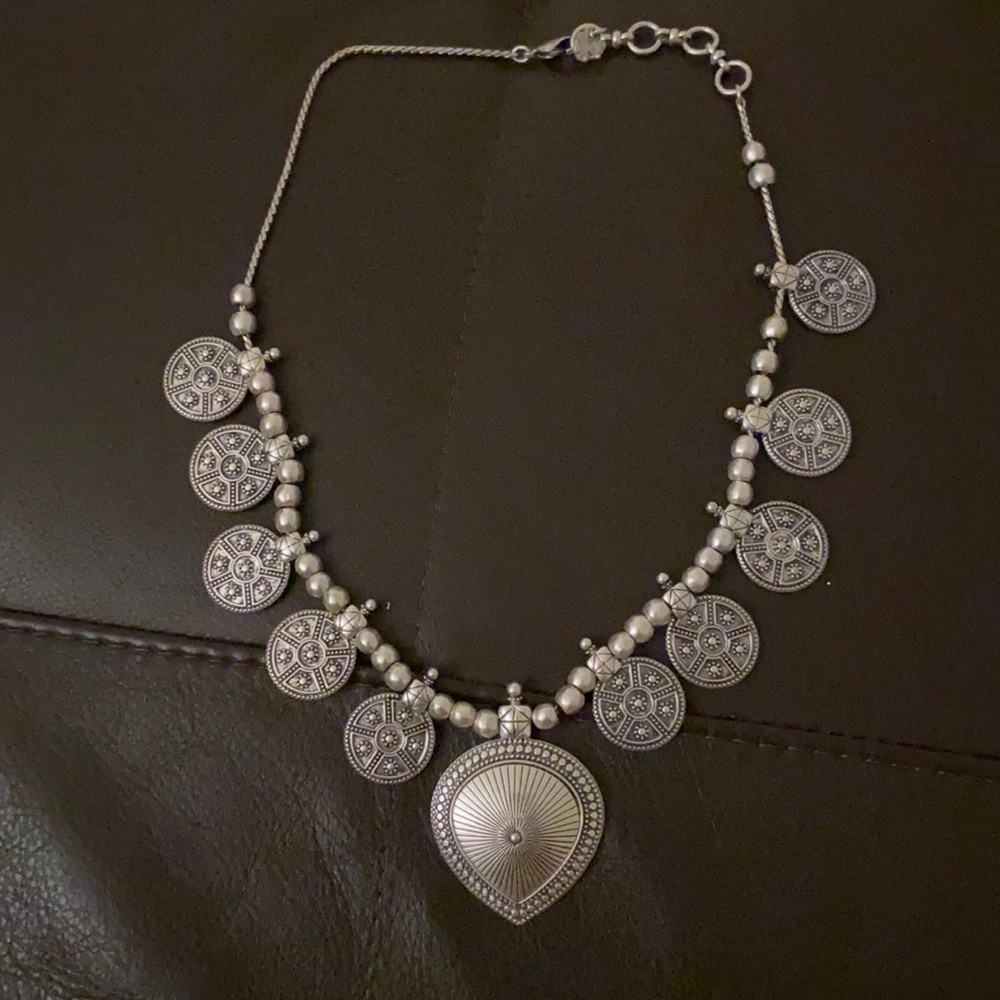 Lucky brand silver necklace worn 1x